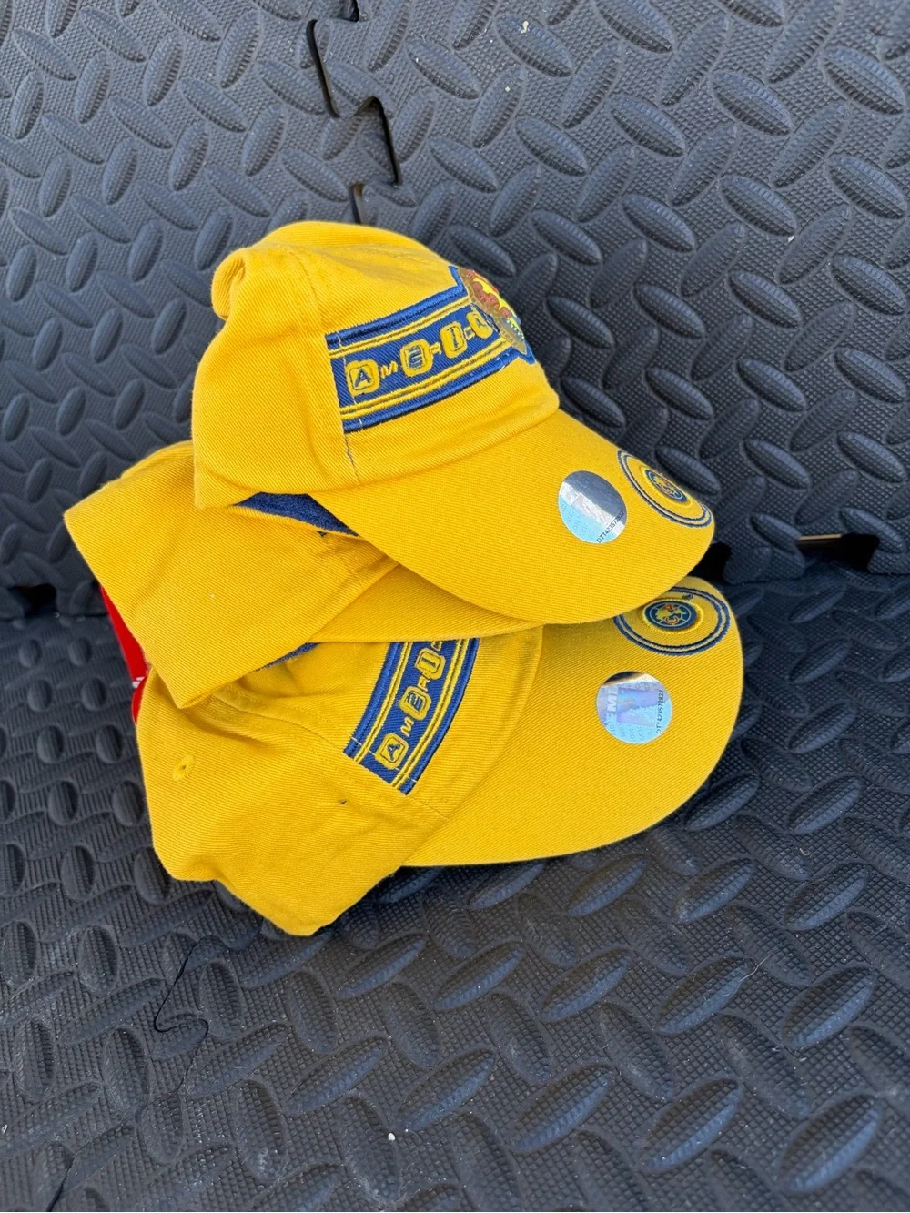 América  Aguilas Yellow Cotton Baseball Cap with Team Crest Unixes